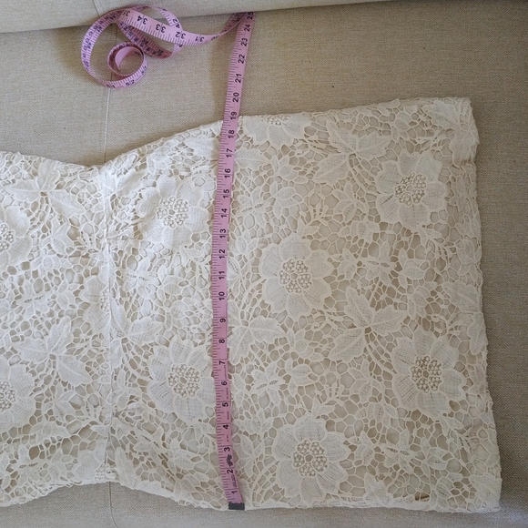 ZARA crochet lace open back sheath dress - Picture 15 of 17